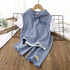 Kids’ Tracksuits - Patchwork Short Sleeve T-Shirt and Shorts Set - Boys and Girls Hoodie - Warms Hoodies